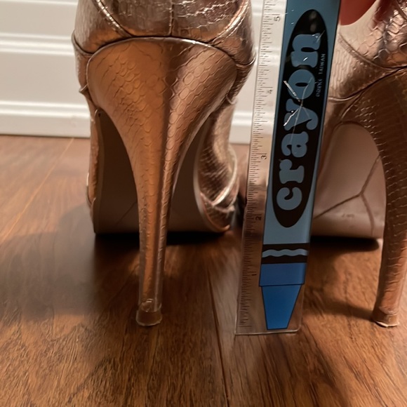 Ted Baker RoseGold Open Toed Pumps uk7/us9 - Picture 4 of 9